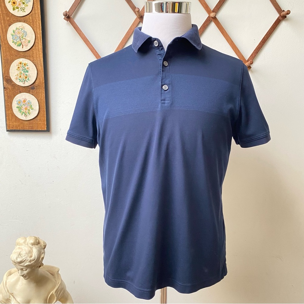 Banana Republic Luxury Touch Blue Short Sleeve Men’s Polo